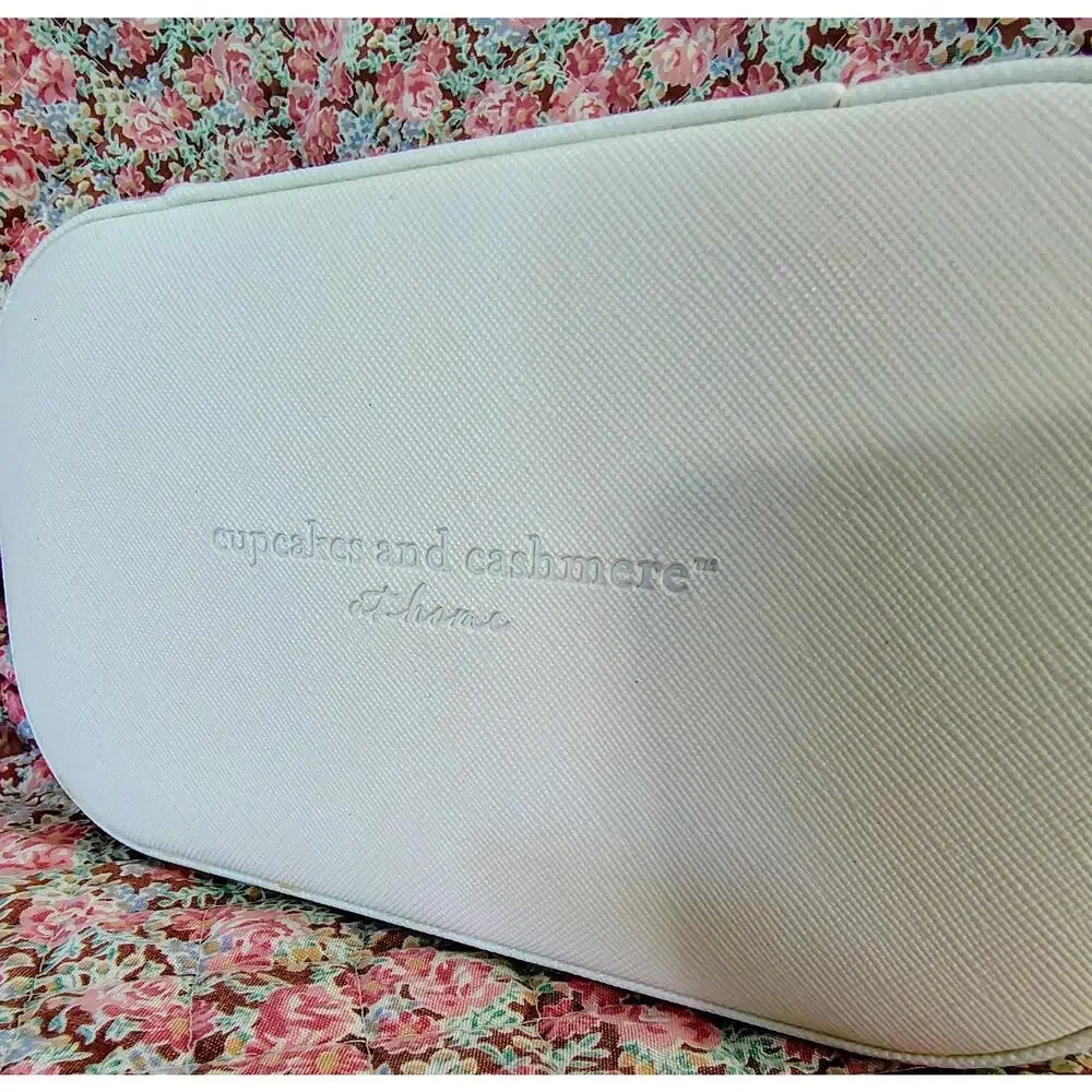Portable White Jewelry Box Storage Organizer, 